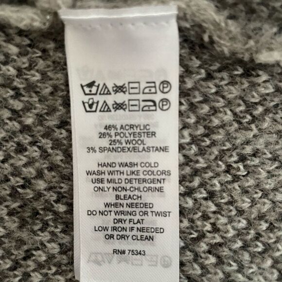 Christian Siriano Women Camouflage Wool Blend Knit Cardigan Sweater Oversized XS - Picture 4 of 6